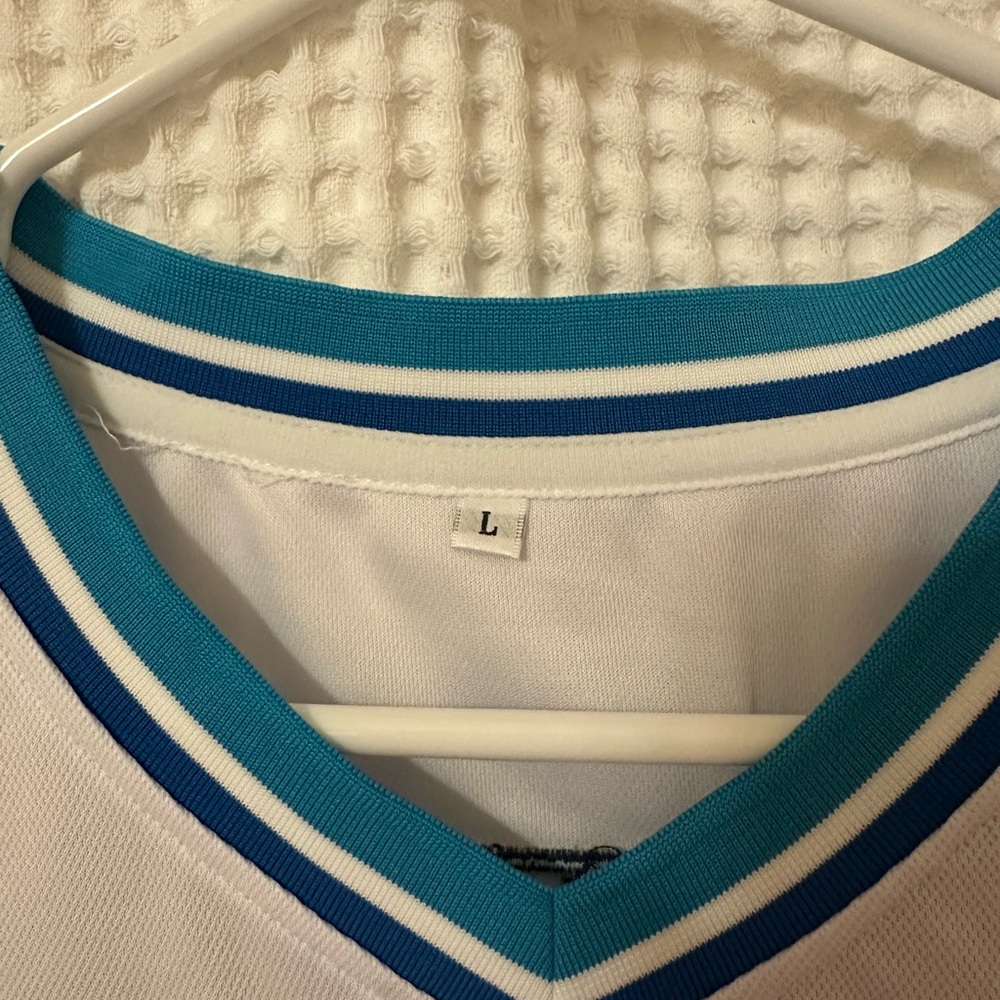 White and Pink Basketball Jersey - Picture 5 of 5